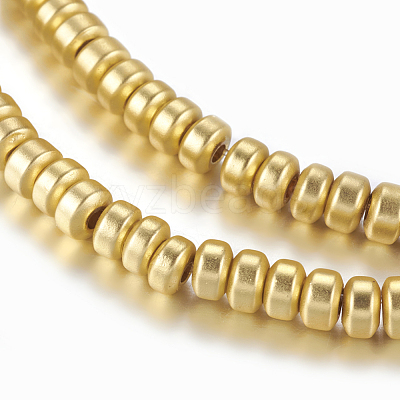Non-magnetic Synthetic Hematite Beads Strands G-P338-26B-2x3mm-MG-1