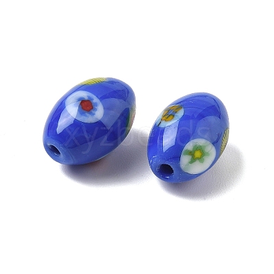 Handmade Millefiori Glass Beads LAMP-U004-02-1