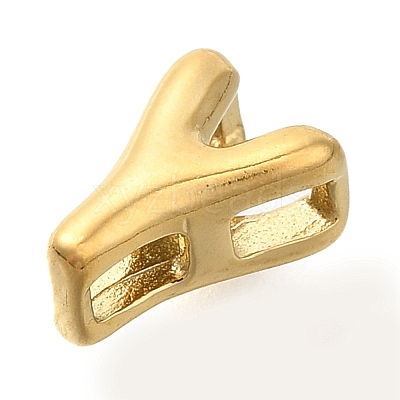 Ion Plating(IP) 304 Stainless Steel Slide Charms STAS-B075-37G-Y-1