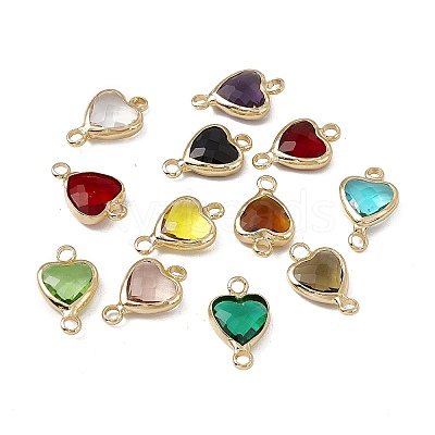 Transparent K9 Glass Connector Charms GLAA-A005-31LG-1