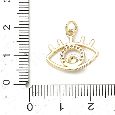 Brass Micro Pave Cubic Zirconia Pendants KK-H255-02A-G03-1