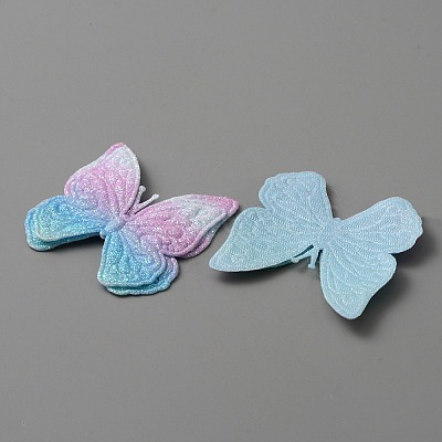 Butterfly Shape Cloth Sew on Patches Applique DIY-WH0032-89D-1