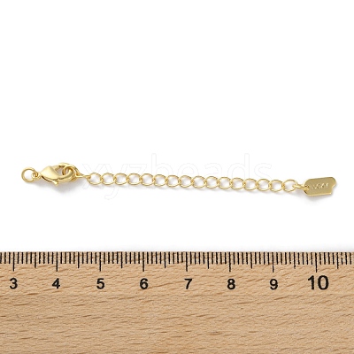 Brass Lobster Clasps & Ends with Chain KK-F880-35G-1