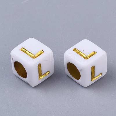 Plating Acrylic Beads SACR-S297-09L-1