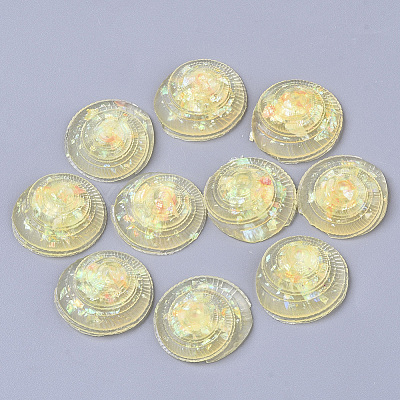 Transparent Epoxy Resin Cabochons CRES-T020-09D-1