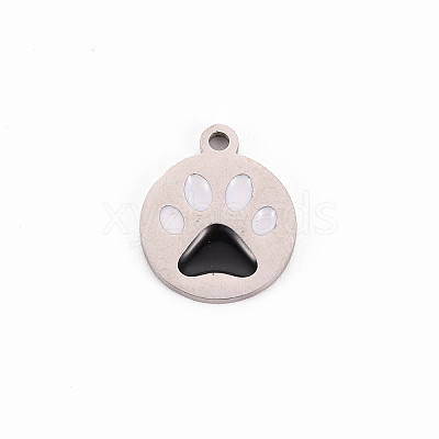 304 Stainless Steel Enamel Charms LS-STAS-Q242-039C-1
