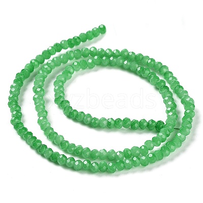 Baking Paint Imitation Jade Glass Bead Strands DGLA-A034-J2MM-A10-1