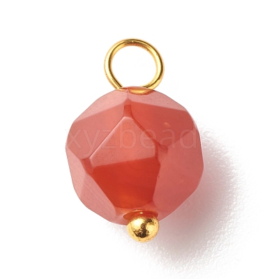 Chakra Theme Natural Genmstone Charms X-PALLOY-JF01241-1