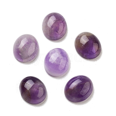 Natural Amethyst Cabochons G-G145-01A-18-1
