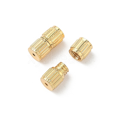 Brass Screw Clasps KK-Z136-44B-G-1