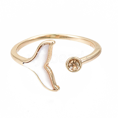 Brass Peg Bails Cuff Finger Ring Settings KK-S354-288-NF-1