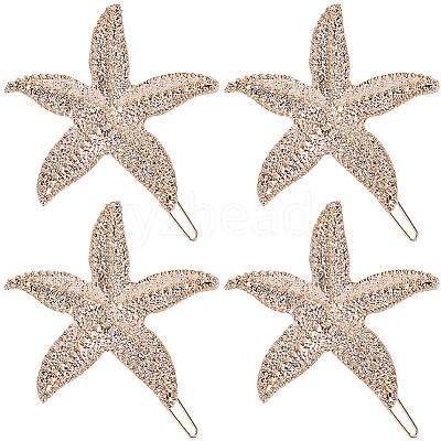 10Pcs Zinc Alloy Hair Barrettes PHAR-SP0001-25-1