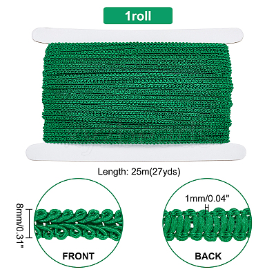 25M Polyester Braided Lace Trim OCOR-PH0003-87D-1