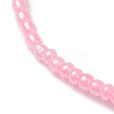 4Pcs Rondelle Glass Seed Beaded Stretch Bracelet Sets BJEW-JB10420-1
