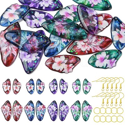 DIY Dangle Earring Making Kits DIY-YW0016-22D-1