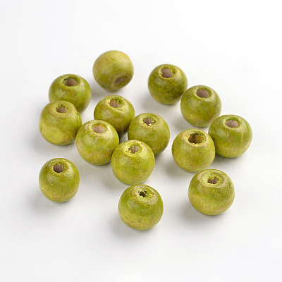 Natural Maple Wood Beads TB12mmY-7-1