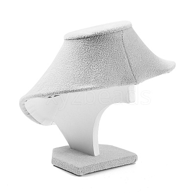 Bust Plastic Covered with Velvet Necklace Display Stands NDIS-L006-01A-1