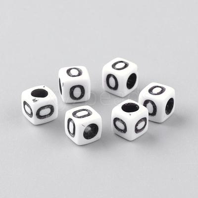 Opaque Acrylic Beads SACR-Q188-02O-1