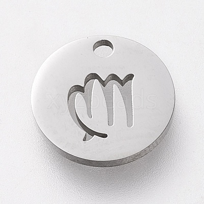 Non-Tarnish 304 Stainless Steel Charms STAS-F246-01L-1