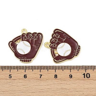 Alloy Enamel Pendants ENAM-V001-01H-G-1
