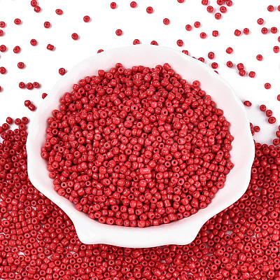 Baking Paint Glass Seed Beads SEED-S002-K5-1