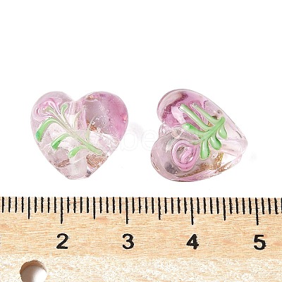 Handmade Transparent Lampwork Beads BLOW-D300-07G-1