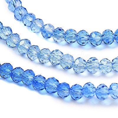 Transparent Painted Glass Beads Strands DGLA-A034-T2mm-A01-1