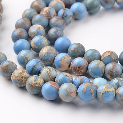 Natural Imperial Jasper Beads Strands X-G-I122-4mm-13-1