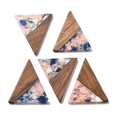 Resin and Walnut Pendants FIND-R051-01B-1