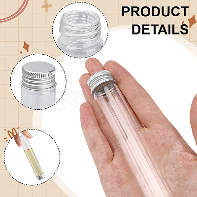 50Pcs Glass Bottles Bead Containers CON-DR0001-06D-1