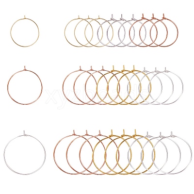 Brass Wine Glass Charm Rings KK-PH0035-15-1