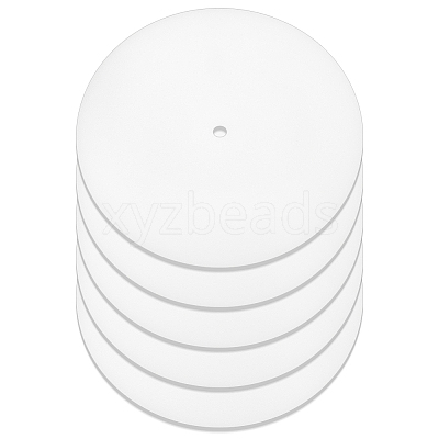 Flat Round PP Lamp Shade Diffuser FIND-WH0152-204-1