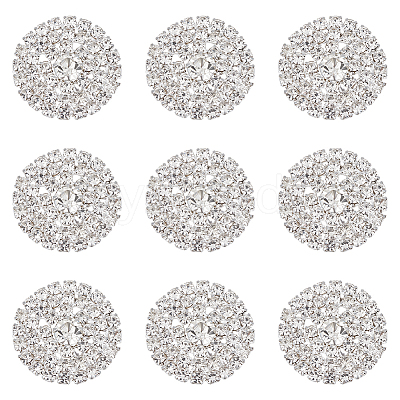 12Pcs Alloy Rhinestone Cabochons FIND-PH0026-39S-1