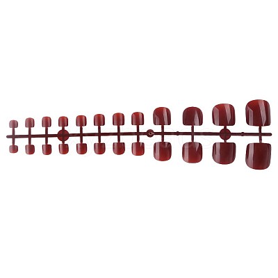 Full Cover Fake Toenails Solid Color Plastic Feet Nails Artificial Toe Nail Tips MRMJ-T078-246X-1