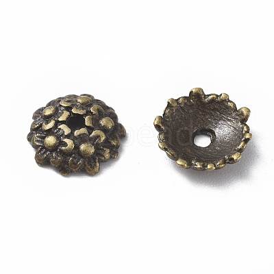 Tibetan Style Alloy Bead Caps MLF1650Y-NF-1