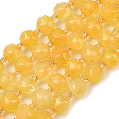 Dyed Imitation Jade Glass Beads Strands GL-Z001-02B-04-1