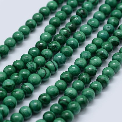 Natural Malachite Beads Strands G-F571-27AB1-16mm-1