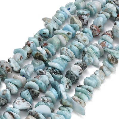 Natural Larimar Beads Strands GG-CBABC70-A01-01-1