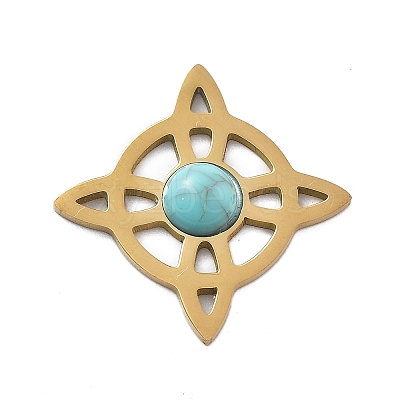 Synthetic Turquoise Pendants LS-STAS-I327-14G-01-1