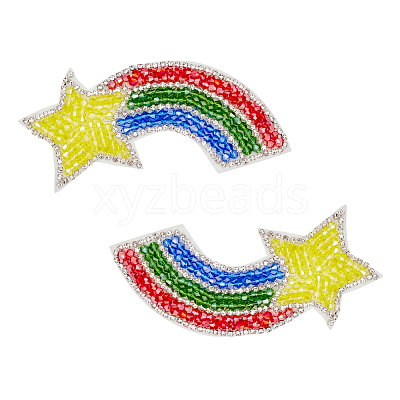 Glass Rhinestone Garment Accessores PATC-WH0001-15-1