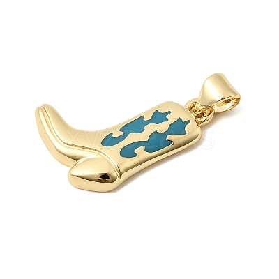 Brass Enamel Pendants KK-H267-117G-03-1