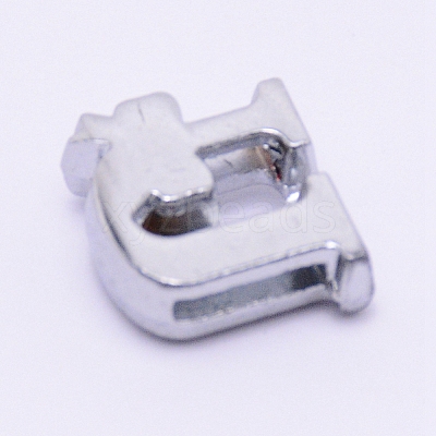 Zinc Alloy Slide Charms ALRI-WH0006-02P-1