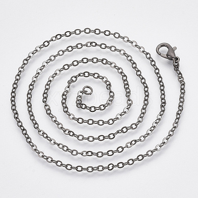 Brass Cable Chains Necklace Making LS-MAK-N029-01B-1