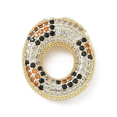 Brass Micro Pave Cubic Zirconia Pendants KK-Z108-02G-O-1