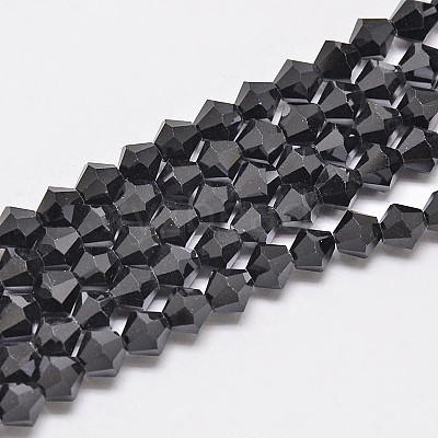 Imitate Austrian Crystal Bicone Glass Beads Strands GLAA-F029-3x3mm-02-1