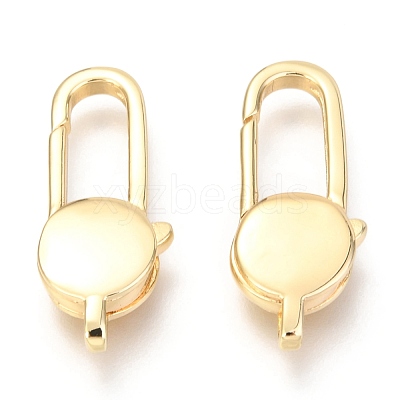 Brass Lobster Claw Clasps KK-O132-11G-1