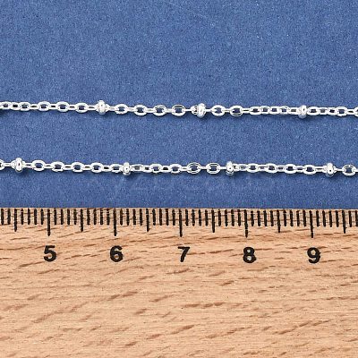 PVD Vacuum Plating 304 Stainless Steel Satellite Chain Necklaces MAK-L015-41S-1