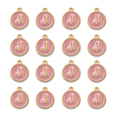 Golden Plated Alloy Enamel Charms ENAM-S118-07J-1