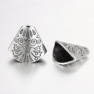 Tibetan Style Alloy Bead Caps LS-X-PALLOY-I112-16AS-1