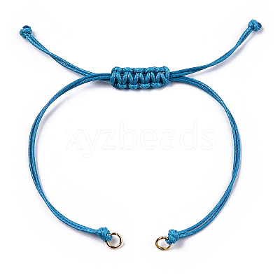 Korean Waxed Polyester Cord Braided Bracelets X1-MAK-T010-04G-1